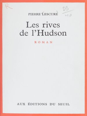cover image of Les rives de l'Hudson